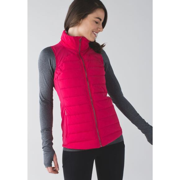 LULULEMON Fluffed Up Puffer Vest in Boom Juice Size 4 Reflective Goose Down - Picture 1 of 14
